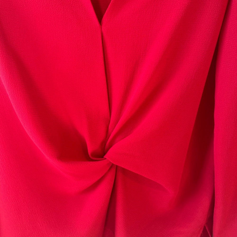 5 FOR 5--TopShop Twist Front Blouse in red size 4 - Picture 5 of 7